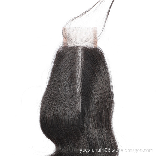 Brazilian Virgin Human Hair Body Wave 2x6 Lace Closure